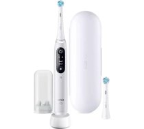 Oral-B iO Series 6 Magnētiskā zobu suka Baltais alabastrs + Papildu suka galviņa