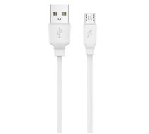 Jellico B15 Durable-Soft Universal Micro USB to USB Data & Fast 3.1A Charger Cable 1m White