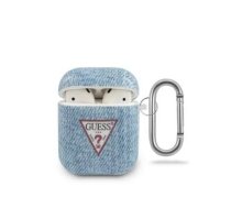 Guess AirPods Denim Triangle Case Light Blue