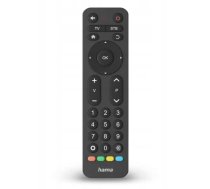 Hama UNIVERSAL TV REMOTE CONTROL 2in1 LARGE BUTTONS Black