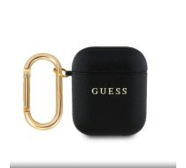 Guess Apple AirPods 1/2 PU Grained Classic Logo Case Black