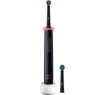 Oral-B Pro 3 3000 CrossAction rotējošā elektriskā zobu birste Melna + Papildu birstes galviņa