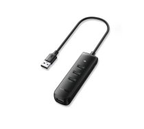 Ugreen 4-in-1 USB HUB - 4x USB Type A 3.0 PD DC 12V 0.25m black (CM416 10915) Black