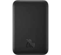 Baseus OS-Baseus Magnētiskais Mini Gaisa Bezvadu Ātrās Uzlādes Akumulators 6000mAh 20W – Klastera Melns (Ietver Vienkāršās Sērijas USB-C uz USB-C Uzlādes Kabeli, 30cm, Melns)
