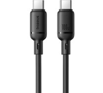 Baseus USB-C uz USB-C kabelis, 1m, Melns