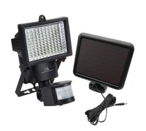 Maclean MCE442 Saules luktura ar LED prožektoru, kustības sensors, plūdlampa, sienas stiprinājums, vakara režīms, IP44, 6W, 6000K