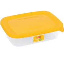 Pārtikas trauks taisnstūra 0,5L Fresh&Go dzeltena