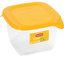 Pārtikas trauks kvadrātā 0,45L Fresh&Go dzeltena