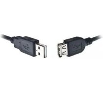 Gembird USB-A uz USB-A kabelis, 1,8 m, Melns (CCPUSB2AMAF6)
