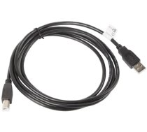 Lanberg USB-A uz USB-B kabeļa 1,8 m Melns (CA-USBA-10CC-0018-BK)
