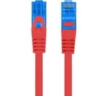 Lanberg Cat6A Pārliktņa Vads S/FTP LSZH CCA 1M Sarkanā - Pārbaudīts ar Fluke