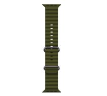 iWear S1 Grooved Soft Silicone 20mm strap for Apple Watch 49mm / 45mm / 44mm / 42mm Khaki Green