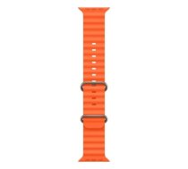 iWear S1 Grooved Soft Silicone 20mm strap for Apple Watch 49mm / 45mm / 44mm / 42mm Orange