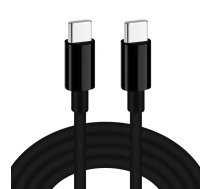iBOX IKUTC USB-C kabelis 60W, 1m, Melns