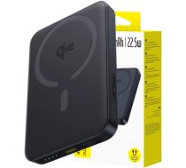 Baseus EnerFill FM12 Power Bank 10 000mAh 22,5W Qi2 saderīgs ar MagSafe un Baseus Simple USB-C kabeli 20V/3A 30cm - Melns