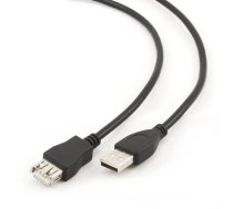 Gembird 3m USB 2.0 A M/FM USB kabelis USB A Melns