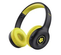 Trust Nouna Vadu un Bezvadu austiņas ar galvas joslu, zvanu/mūzika, USB Type-C, Bluetooth, melna, dzeltena