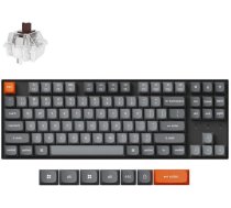 Keychron K8 Max QMK Bezvadu Mehāniskā Tastatūra – Pilnībā Salikta (Ar Hot-Swappable) ar RGB Apgaismojumu un Keychron Super Brown Slēdžiem