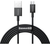 Baseus USB-A uz Micro USB kabelis 2m Melns (BSU2823BLK)