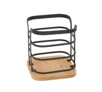 Galda piederumu turētājs, 12,5 x 12,5 x 14 cm, melns, KITCHEN&GO