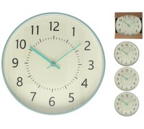 Balts sienas pulkstenis, 3 veidi, 31,5 x 31,5 x 4,5 cm, DECORLIFE