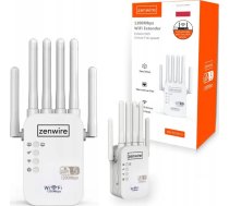 Zenwire piekļuves punkts un WiFi signāla pastiprinātājs Repeater - Ārējais WiFi 5 repeater piekļuves punkts Zenwire WD-R1201U 1200 Mbps