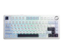 Mehāniskā spēļu tastatūra Aula F75 EN/RU White Reaper Switch balta