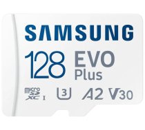 Samsung EVO PLUS microSDXC 128GB UHS-I U3 [Rakstīšanas ātrums 100MB/s, Lasīšanas ātrums 180MB/s] v2023 - RF-SDMIC-SAM-150 - 8806095464251