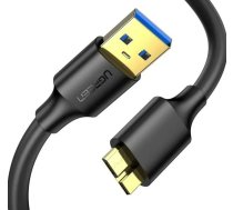 Kabelis USB 3.0 - microUSB 3.0, 0,5 m, melns, US130 UGREEN