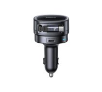 Auto lādētājs PrimeTrip VR1 60W 12-24V USB-A + USB-C QC PD ar 0,8 m USB-C kabeli, melns