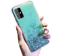 Fusion Glue Glitter Aizmugures Vāciņš Silikona Vāciņš Apple iPhone 11 Pro Zaļš