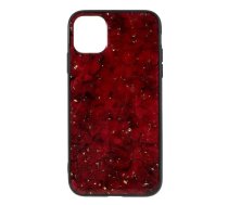 Fusion Art Epoxy aizmugures korpuss un silikona vāciņš Apple iPhone 11 Pro, tumši sarkans