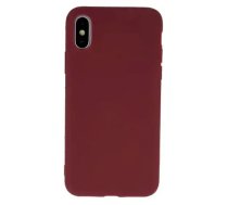 Fusion Soft Matte Silikona Aizsargkārba Apple iPhone 11 Pro Max, tumši sarkana