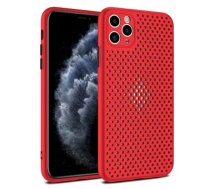 Fusion Breathe Maciņa Silikona vāciņš Apple iPhone 12 Pro Max Sarkanā