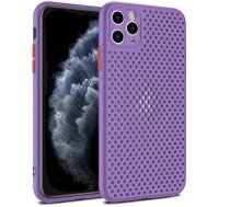 Fusion Breathe Maciņa Silikona vāciņš Apple iPhone 12 Pro Max Violetā