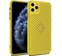 Fusion Breathe Maciņa Silikona vāciņš Apple iPhone 12 Pro Max, dzeltens