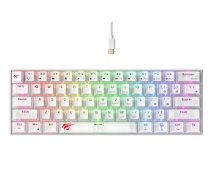 Havit KB903L - spēļu tastatūra (caurspīdīga balta)