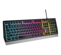 GENESIS Rhod 300 RGB spēļu USB QWERTY angļu melna tastatūra