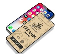 Fusion Matte Keramikas stiprā stikla aizsargs iPhone 14 Pro Max, melns