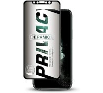 Fusion Matte Privacy Keramikas stiprā stikla aizsargs iPhone 14 Pro Max, melns (privātuma efekts)