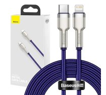 Baseus CATLJK-B05 datu pārraides un uzlādes kabelis | USB-C uz Lightning | 20W | 2m | violets