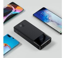 Baseus Bipow PPDML-M01 ārējā akumulators (powerbank) | 20000 mAh | 20W | USB-C, Micro USB, USB-A | LED displejs | melns