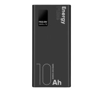 OBAL:ME EnergyPulse ārējā akumulators (powerbank) | 10000 mAh | 22.5W | Micro USB, USB-C, USB-A, Lightning | melns
