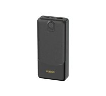 Dudao K10 ārējā akumulators (powerbank) | 10000 mAh | 12W | USB-C, USB-A | LED displejs | melns