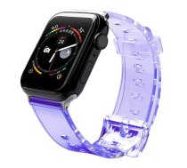 Fusion Light silikona siksniņa Apple Watch 38mm | 40mm | 41mm, purpursarkana