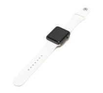 Fusion Silikona pulksteņa siksna Apple Watch 8 | 7 | 6 | 5 | 4 | 3 | 2 | SE (45 | 44 | 42mm) balta