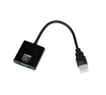 iBox IAHV01 video kabelu adapteris HDMI Type A (Standarta) VGA (D-Sub) Melns