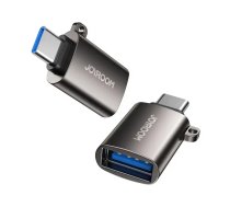 Joyroom USB 3.2 Gen 1 (vīrietis) līdz USB Type C (sieviete) adapteris Melns (S-H151 Black)