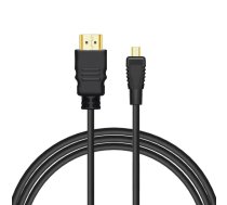 Savio CL-39 HDMI kabelis 1 m HDMI Type A (Standarta) HDMI Type D (Mikro) Melns