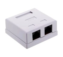 Alantec GN011 tīkla sadales kastīte Cat6, balta